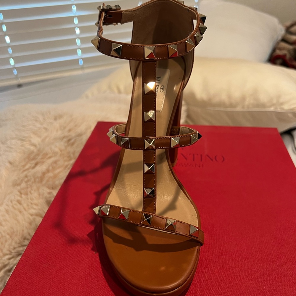 Valentino Garavani rock stud block heel sandal